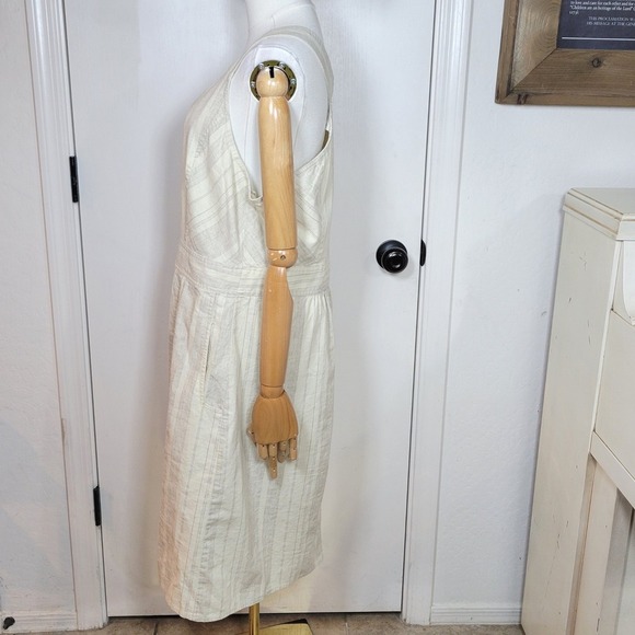 Prana Grace Trail Dress L Organic Cotton Hemp Blend Midi Travel Adventure Work - Picture 6 of 10